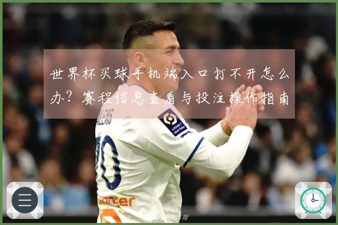 世界杯买球手机端入口打不开怎么办？赛程信息查看与投注操作指南